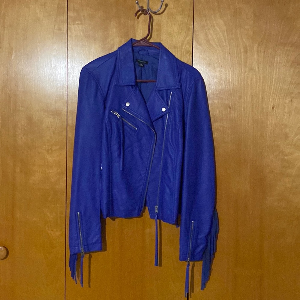 Gorgeous royal blue fringe Jacket by I ❤️Ronson! NEW! Tag  still attached!